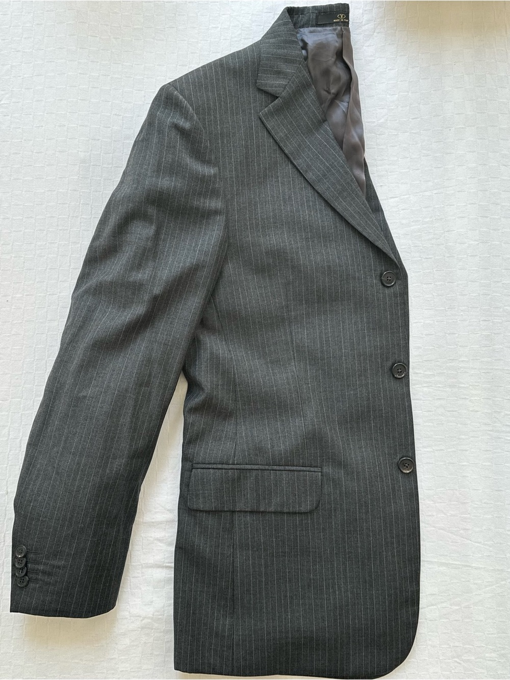 Valentino GARAVANI Men’s Charcoal Pinstripe Blazer / Size 40 US / New
